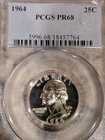 1964 Washington Silver Proof Quarter PCGS PR68