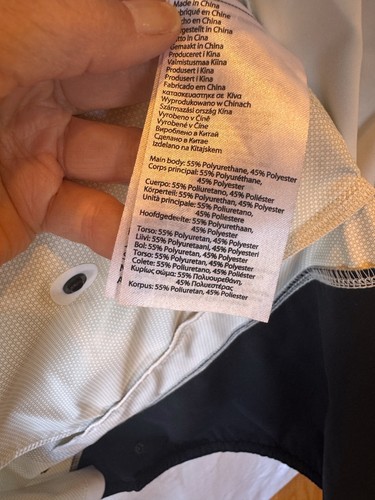 Pearl Izumi White & Black ExB Full Zip Cycling Softshell Rain Jacket Size M - Picture 4 of 12