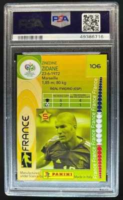 2006 Panini World Cup Germany Zinedine Zidane #106 PSA 10 | eBay