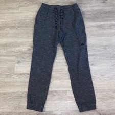Adidas Essentials Heathered Knit Pique Pant Joggers Grey Heather Sz M Mens
