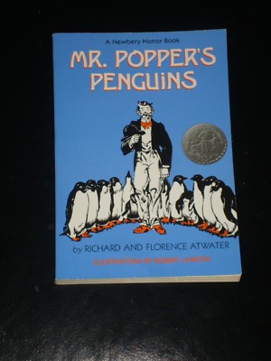 MR. POPPER'S PENGUINS by Richard Atwater (Paperback, 1988) BOOK MADE INTO MOVIE