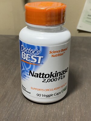 Doctor's Best Best Nattokinase, 2,000 FU Supplement SEALED COMPLETELY NEW