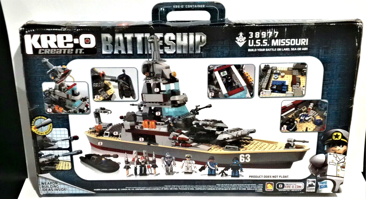 KRE-O CREATE IT 38977 MISSOURI BATTLESHIP GI JOE 100