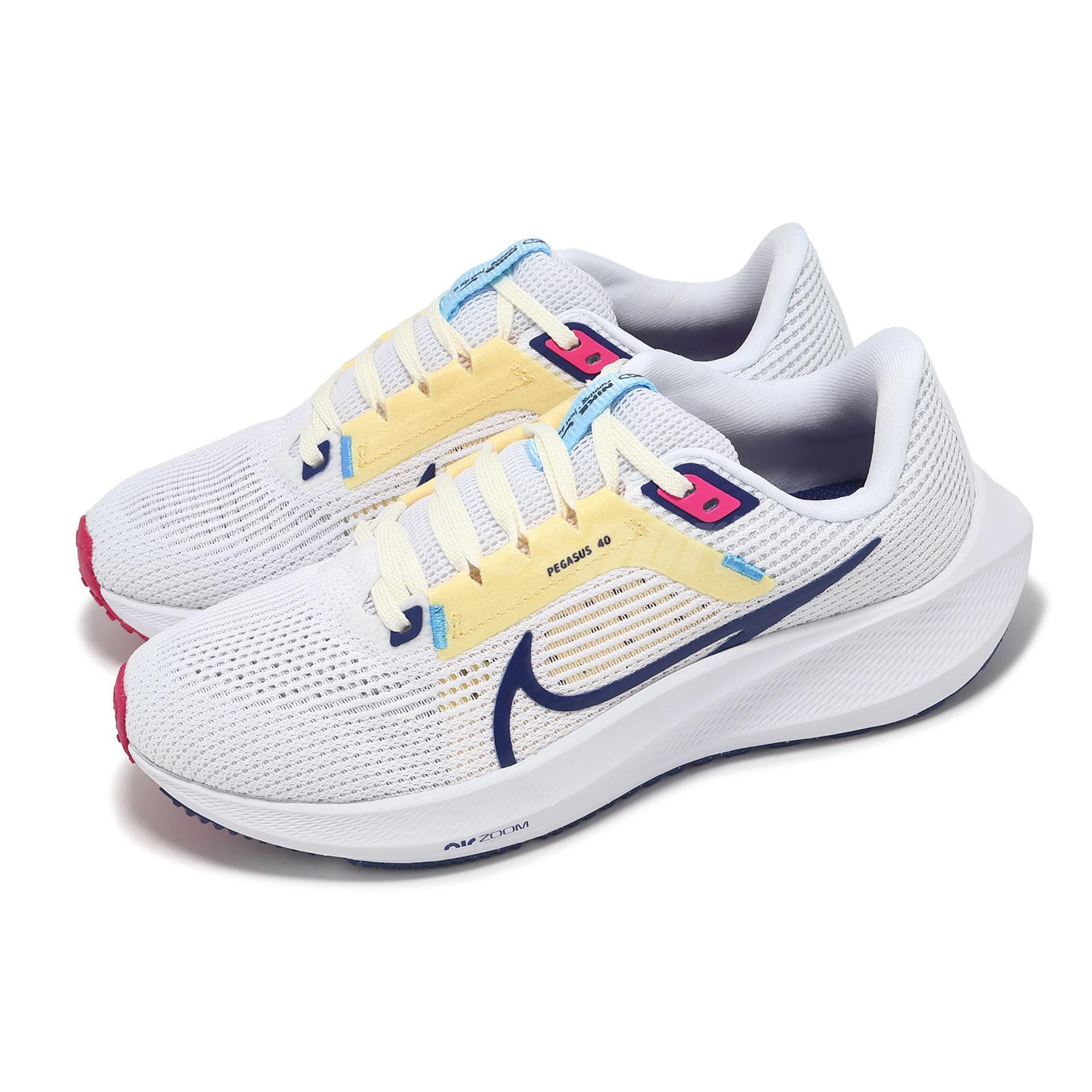 Женские кроссовки Nike Wmns Air Zoom Pegasus 40, белые, розовые, синие, DV3854-105