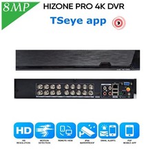 CCTV DVR 8MP 4K  16 Channel Video Recorder Hard Drive For Camera System +1TBHDD