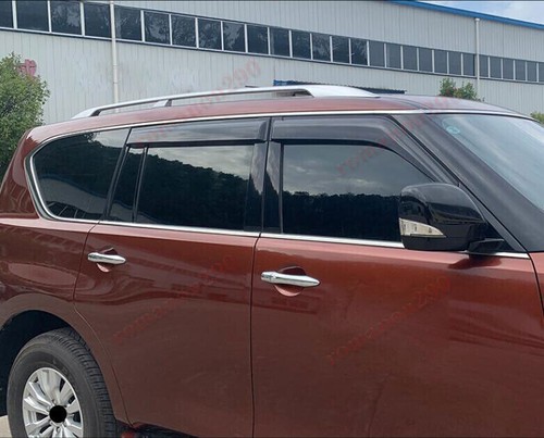 Para Infiniti QX80 2014-2024 viseras de viento protector contra la lluvia deflectores de ventilación - Imagen 3 de 11