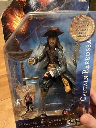 Pirates of the Caribbean Captain Barbossa 7" Action Figure 2011 Jakks rare baf