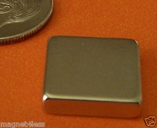 10 Pieces of 1/2x1/2x1/8 Inch Rare Earth Neodymium Block Magnet Grade N45
