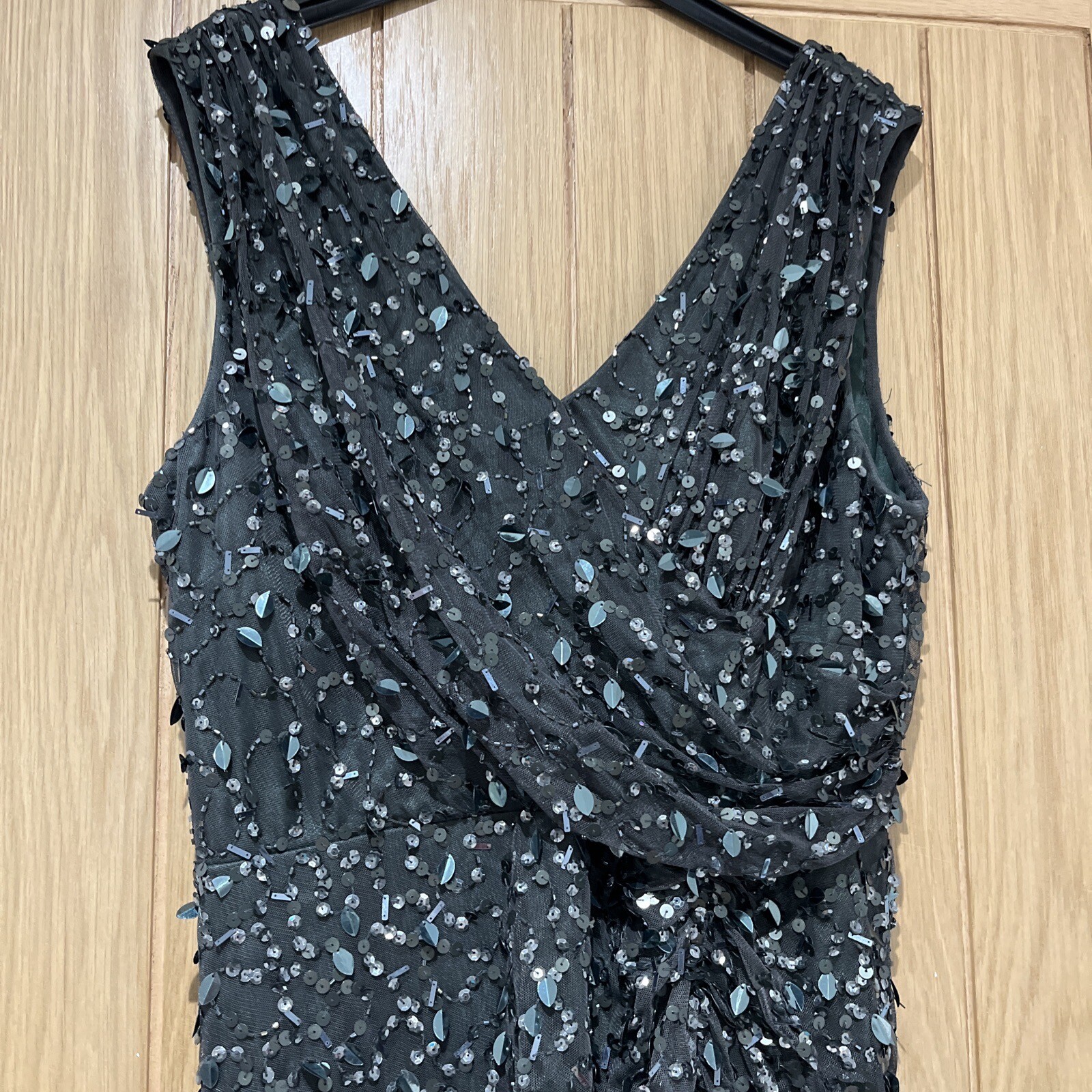 PHASE EIGHT Sequins Gown Ombre Blue /black MAXI Evening DRESS SIZE 16 eBay