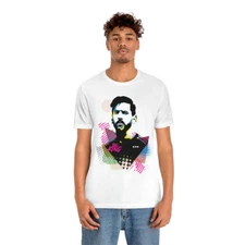 Lionel Messi, The King Unisex Jersey Short Sleeve Tee