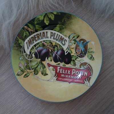 ONEIDA Sakura 1 Kuchenteller Vintage Labels IMPERIAL PLUMS d 20,8 cm