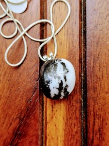 Natural Zebra Jasper 925 Sterling Silver Pendant Jewelry CP32480