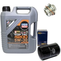 MotoröL Set 5W-30 5 Liter + ÖLfilter Sm 111 + Schraube FüR Audi 80 100 A6 Vw