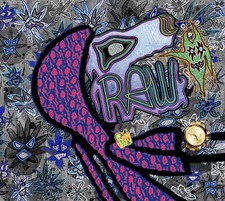 RAW HEADs #95 Ghost Mfer 1of1 Digital Street Art Brut by RabidArtWork