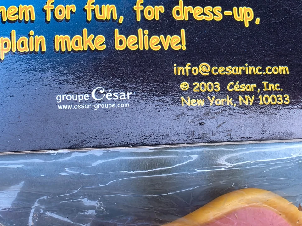 老式 2001 年全新未拆封 CESAR 塑料动物鼻鸭嘴服装万圣节 — 第 4/4 张图片