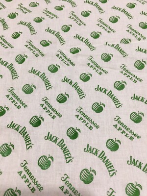 Jack Daniels Apple Bandana. 21 Inch Square New Free Ship USA