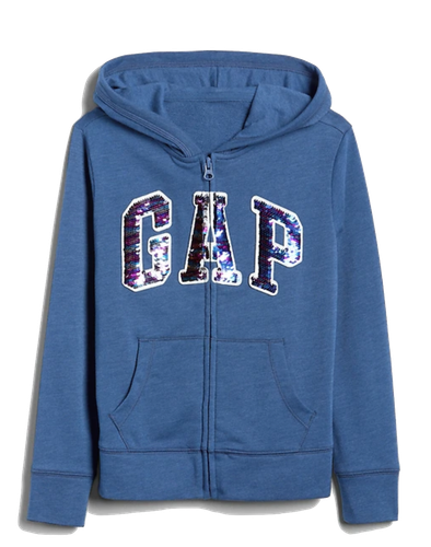 Logo Hoodie Sweatshirt Sequins Logo 