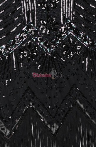 Deluxe Ladies 20s 1920s Roaring Flapper Costume Sequin Gatsby 20's Fancy Dress - Foto 4
