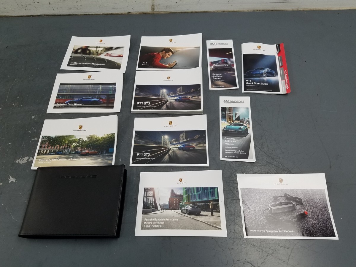 2022 Porsche 911 GT3 992 Owners Manual #8401 G4 | eBay