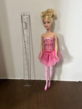 Pink Ballerina Barbie Doll N5237 Mattel 2008 Pink Skirt Tutu Blonde Blue Eye