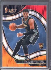 2020-21 Select Prizms Red White Orange Flash #266 Xavier Tillman