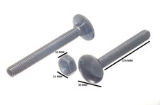 Pack Of 48 Coach Carriage Bolt M12 By 150MM BZP With Nut