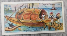 Boats of The World No 49 Bengalese Produce Boat Imperial Tobacco Co Trading Card