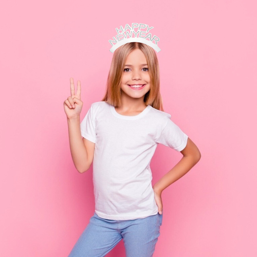 15Pcs Glitter Bopper Headband New Year Headdress Tinsel Glitter