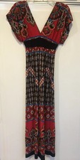 Forever 21 Long Bohemian Maxi Dress Peasant Size Small