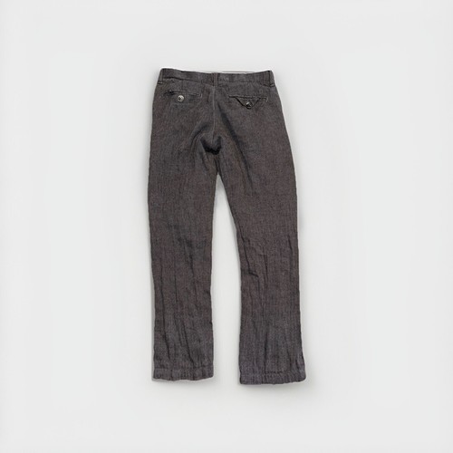 Lot of Two Boys Dress Pants GAP Gymboree Size 8 Solid Black Gray Herringbone - Picture 4 of 6