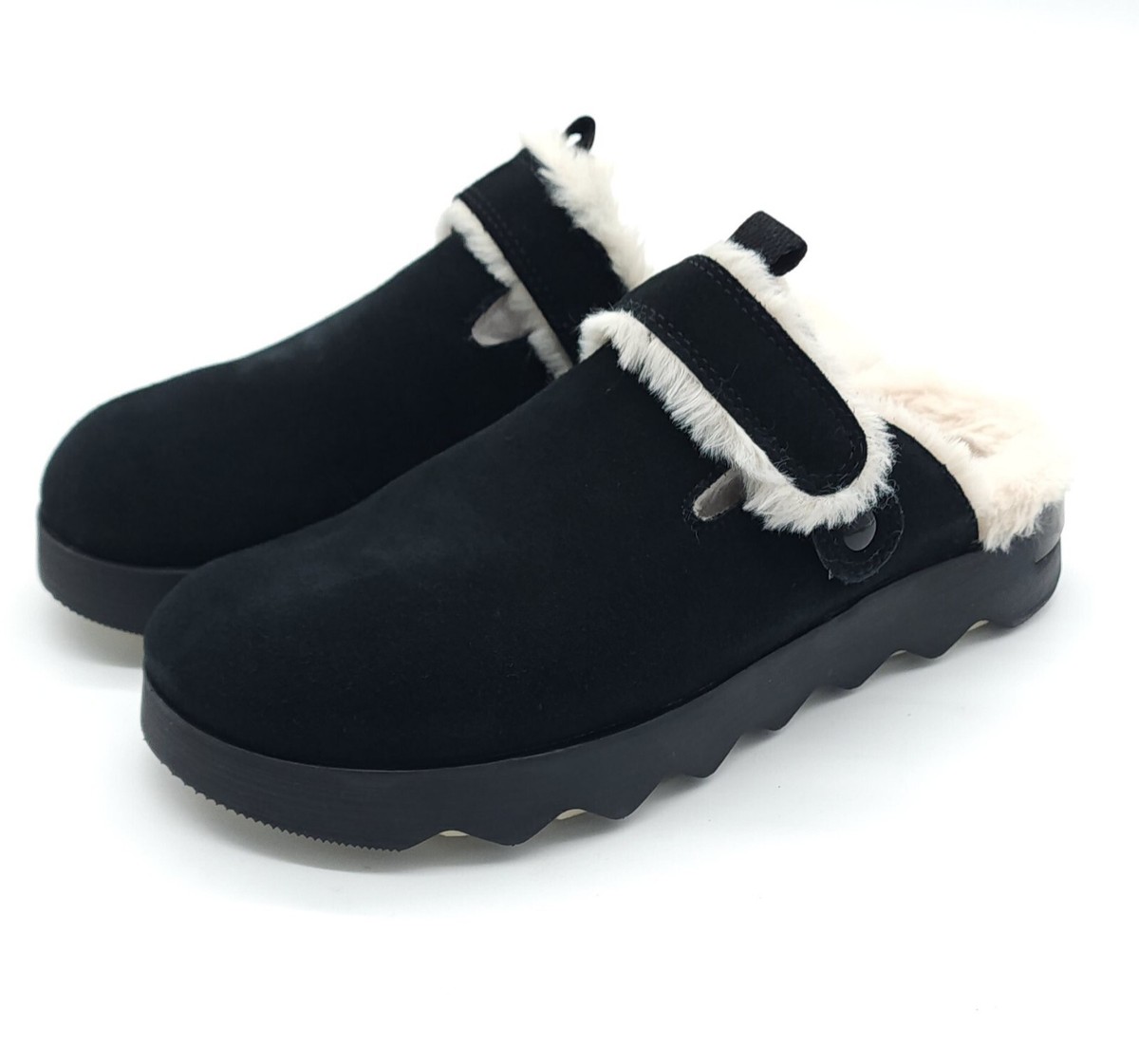Sorel Black Suede Slippers with Cream Lining SOREL Women main image 3
