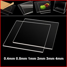 PVC Plate Sheet Board Sign Craft 0.4mm 0.5mm 1mm 2mm 3mm 4mm Thickness Clear
