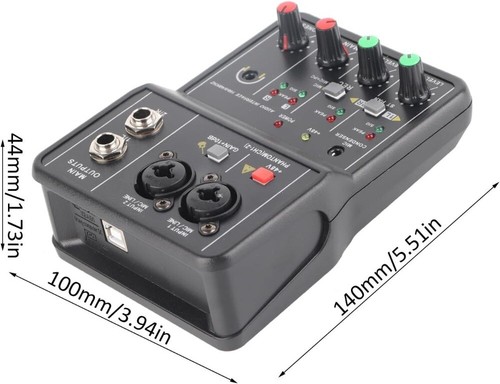 Professional 2-Channel Audio Mixing Console with XLR Inputs for Recording Music - Picture 7 of 13