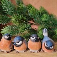 4 X Meise Blaumeise Singvogel Naturgetreu Figur Statue S Vogel Kohlmeise VöGel
