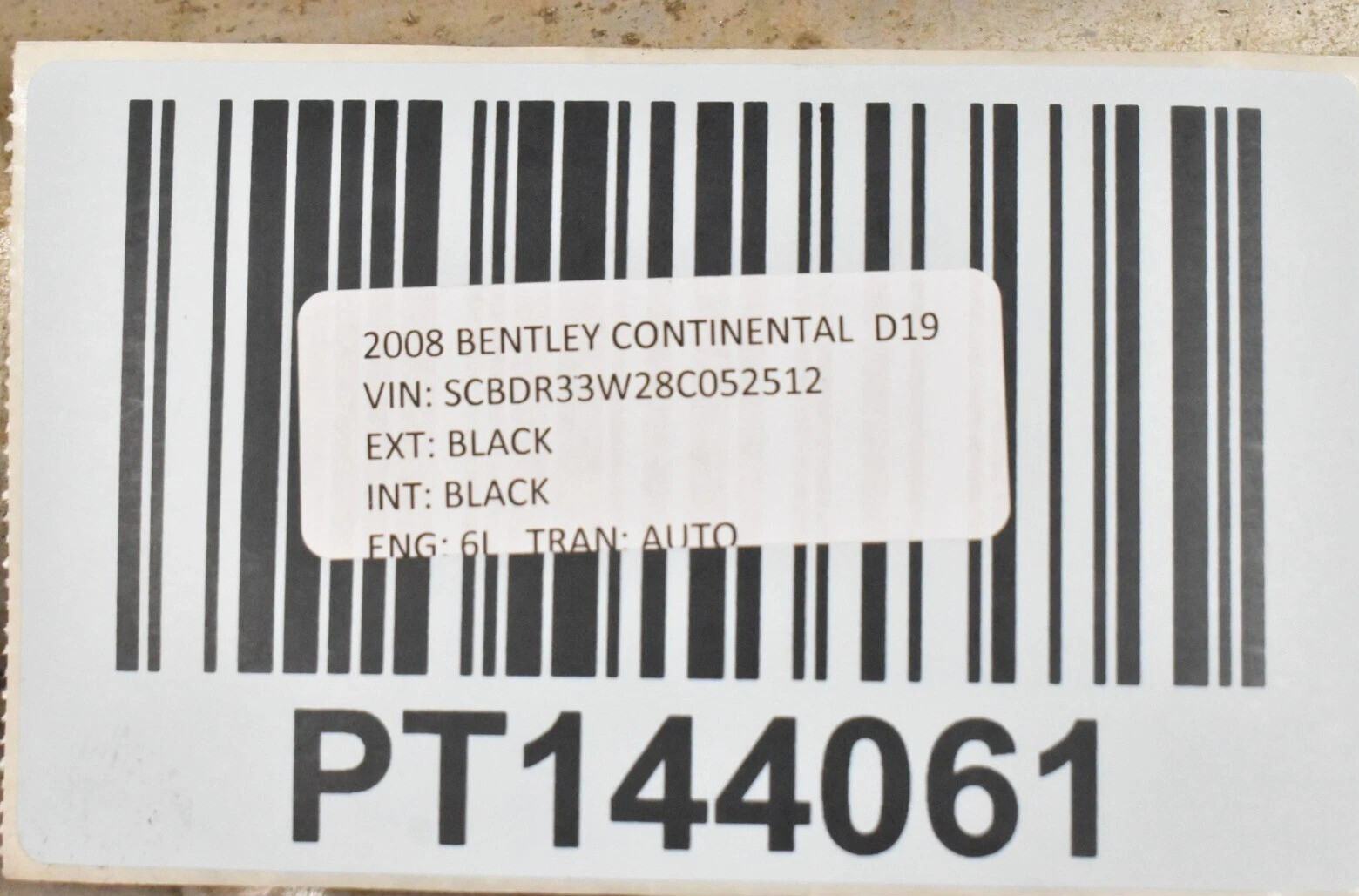 07-11 Bentley Continental Rear Suspension Subframe Crossmember Cross Member Oem