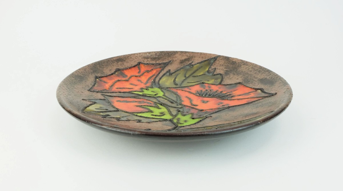 工芸品 Vintage Ruscha Fat Lava Wall Plate 工芸品 Vintage Ruscha Fat Lava Wall Plate Vintage W.Germany