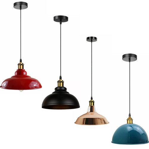 Industrielle Pendelleuchte Retro Metall Deckenschirm Hängelampe UK - Bild 13 von 117