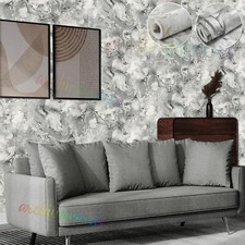 Silver Grey Marble Wallpaper Metallic Shimmer Ripple Liquid Swirl Effect Texture