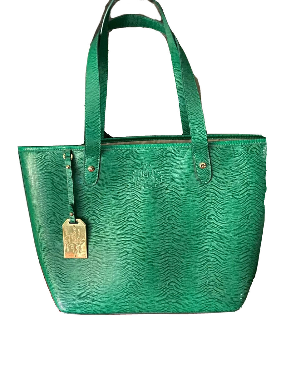 Ralph Lauren Embossed Leather Tote Bag Classic Green | eBay Ralph Lauren Embossed Leather Tote Bag Classic Green | eBay