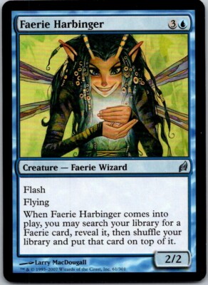 Magic the Gathering Faerie Harbinger Lorwyn MTG Free Shipping!