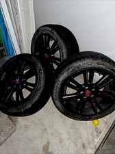 17-21 Jaguar Wheels And Tires Premium Factory Wheels Matte Blk Dip Coated 