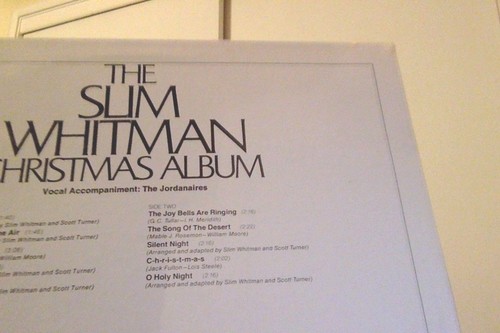 M SEALED The SLIM WHITMAN Christmas Album lp Joy To The World JORDANAIRES vocals - Picture 8 of 10