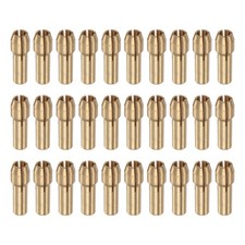 30pcs 3mm Brass Drill Chucks Collet Bit Sets for Rotary Tools, 4.3mm Shank