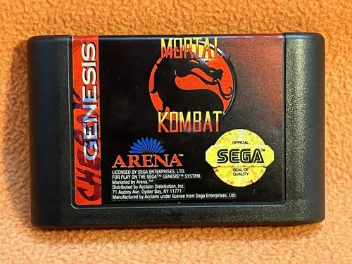 Mortal Kombat 1 Sega Genesis Original Classic Vintage Authentic Game