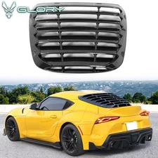 Fits 20-25 Toyota GR Supra A90 A91 Rear Window Louver Scoop PP Carbon Fiber Look