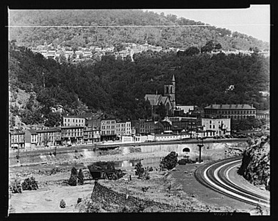 Mauch Chunk PA 1940 Lehigh River Susquehanna Street Upper Mauch Chunk