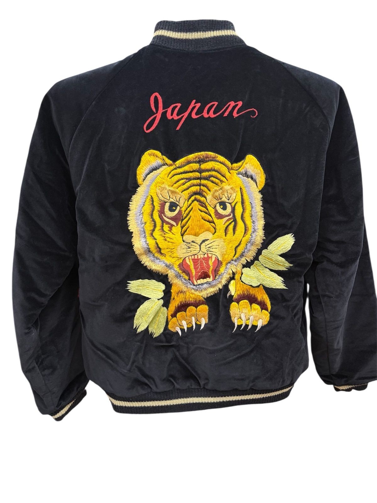 TAILOR TOYO Reversible Sukajan Tiger Face x Castle Velveteen L Size Men's thumbnail 2