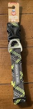 Arcadia Trail Rope Paracord Dog Collar Large-Fits neck 17 to 26  Green  Black