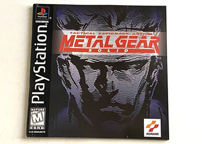 Metal Gear Solid 1 PS1 Manual Only NO GAME PlayStation Black Label