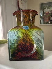 Blenko Glass Coral Dart Frog Water Bottle 384-SE Discontinued NEW Dated 2023